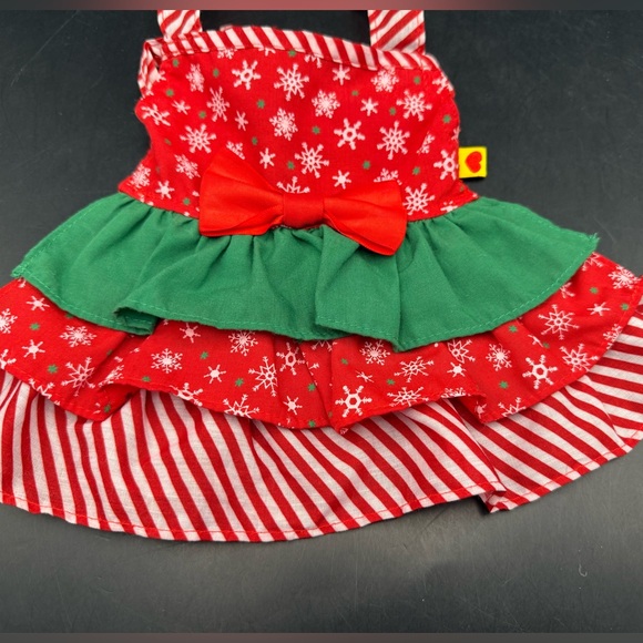 Build A Bear Holiday Outfit Festive Christmas Cookies Apron/Pinafore - Picture 3 of 7